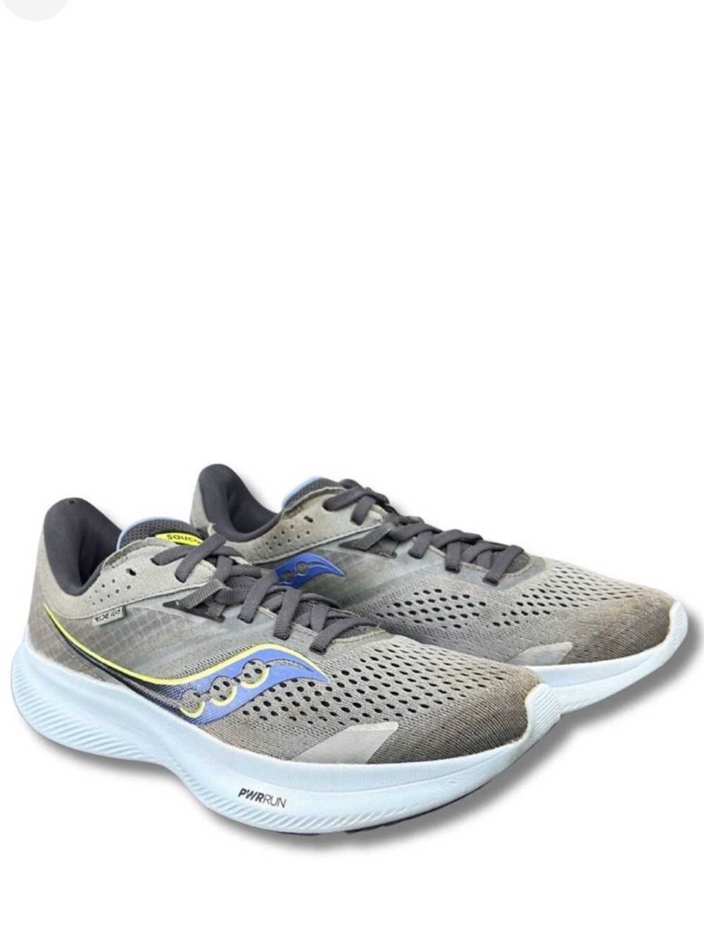 Saucony Ride 16 Sneakers Running Shoes Wmn 8.5 Fossil/Pool Lightweight S10830-15